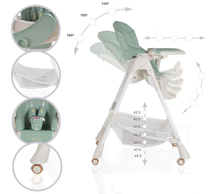 Cadeira da papa Moni Chocolate Blue