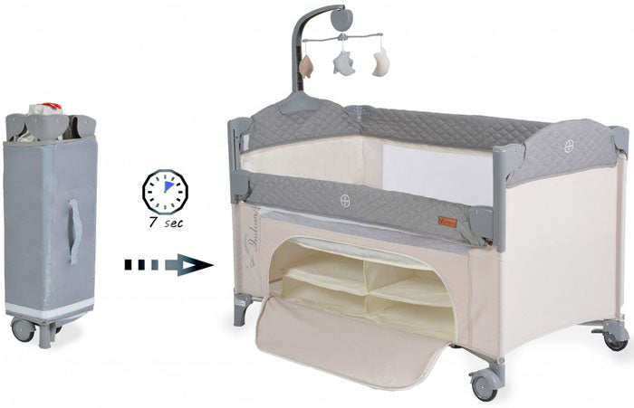 Cama de viagem Cangaroo Indiana Grey