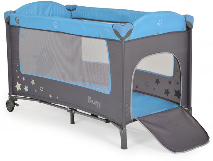 Cama de viagem Moni Sleepy Blue