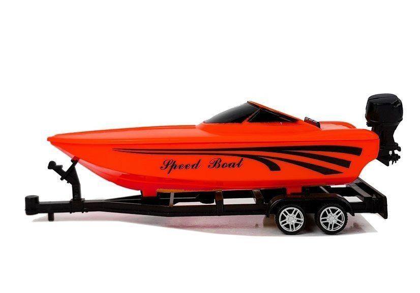 Autocaravana com barco vermelho fricção 1:48
