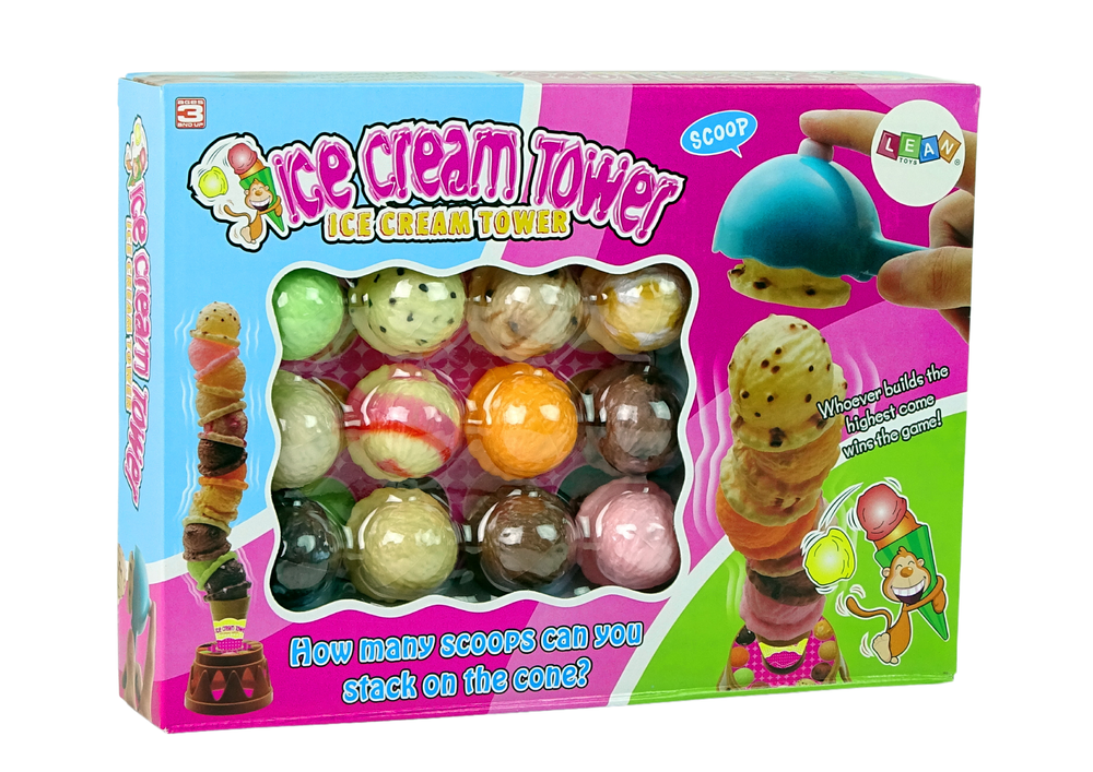 Jogo torre de gelados arcade familiar