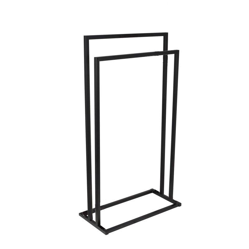 Toalheiro de pé 45 x 21,5 x 84,5 cm preto mate