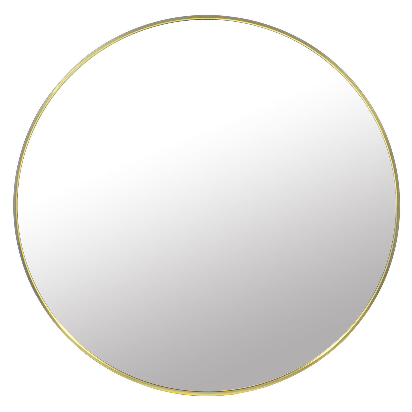 Espelho de parede redondo para casa de banho Ø60 cm dourado