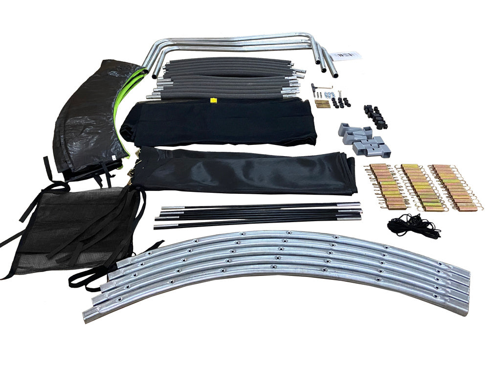 Trampolim LEAN Sport Max 12ft com Rede de Segurança Verde 366 cm