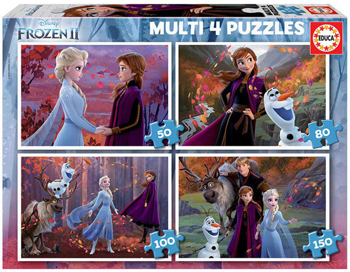 4x Puzzles Progressivos Frozen 2