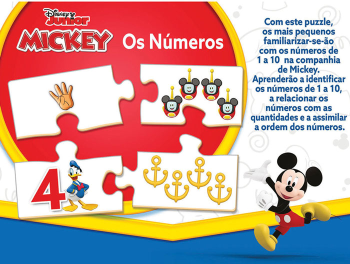 Educa Os Números Mickey & Friendes