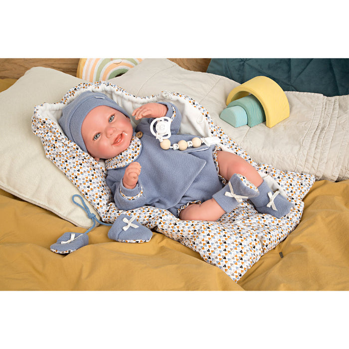 Bonecas Arias 45 cm Daniel com Saco de Dormir