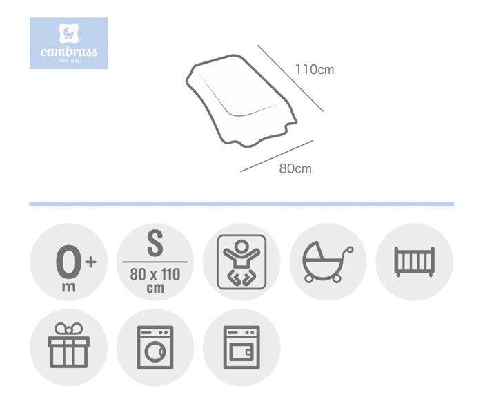 CAMBRASS - COBERTOR POLAR 80x110 CM NORDIC ROSA