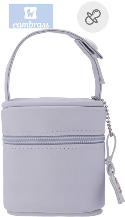 CAMBRASS - PORTA CHUPETAS CELESTE 8,5x8,5x11 CM