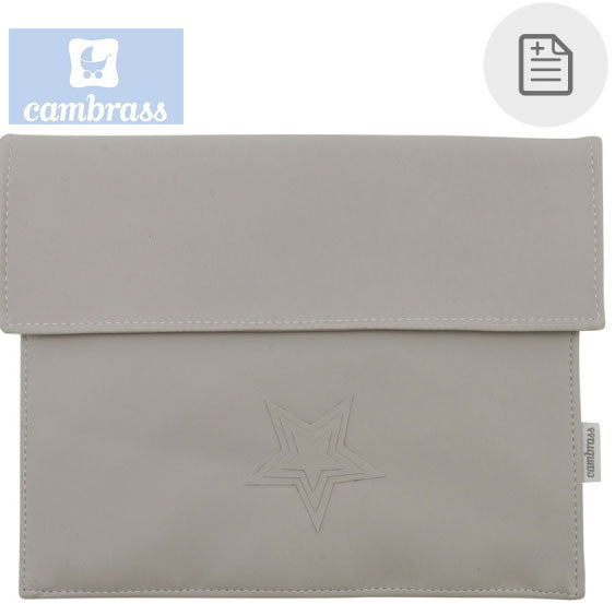CAMBRASS - PORTA DOCUMENTOS CINZA 3x17x25 CM