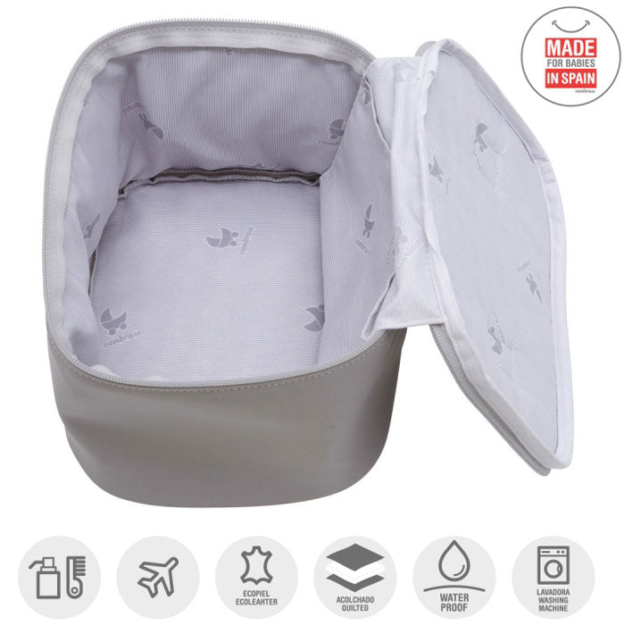 CAMBRASS - NECESSAIRE CINZA 19x24x17 CM