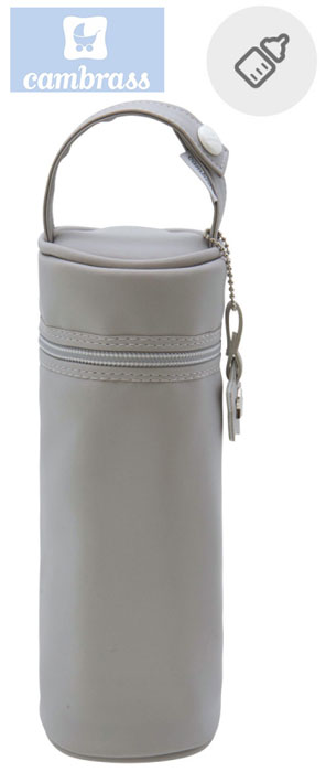 CAMBRASS - PORTA BIBERÕES CINZA 8,5x8,5x22 CM