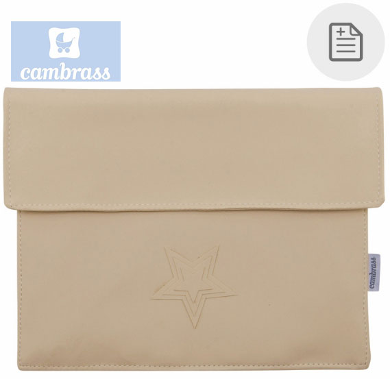 CAMBRASS - PORTA DOCUMENTOS CAMEL 3x17x25 CM