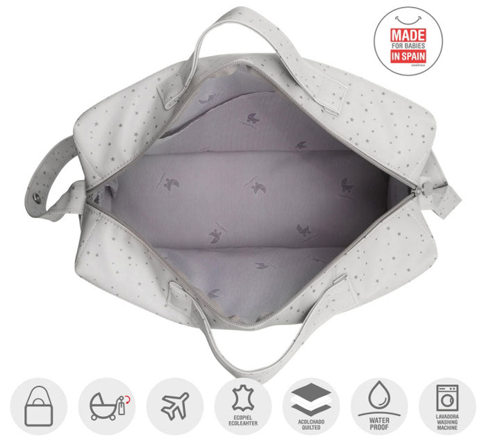 CAMBRASS - SACO DE MATERNIDADE ASTRA CINZA 16x41,5x29 CM