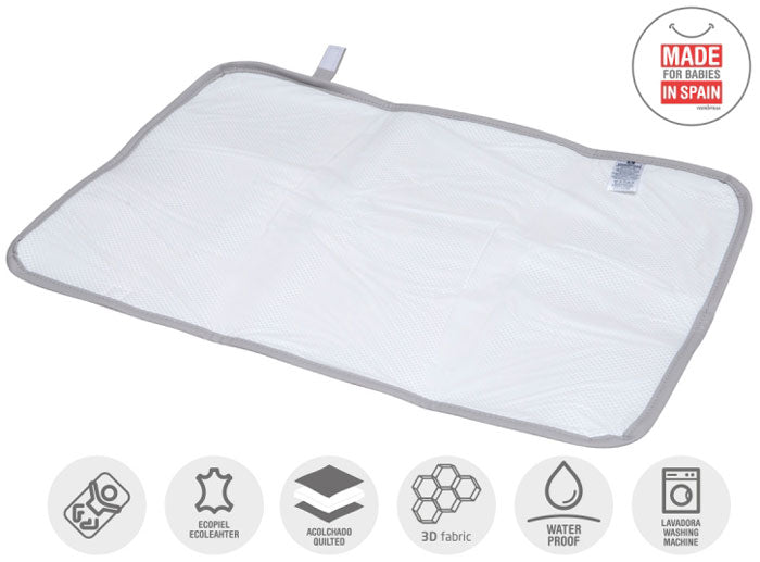 CAMBRASS - MUDA FRALDAS 40x60 CM LUXY CINZA