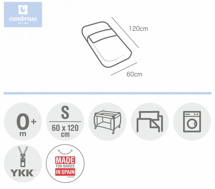 CAMBRASS - SACO DE DORMIR ASTRA CINZA 60x120 CM