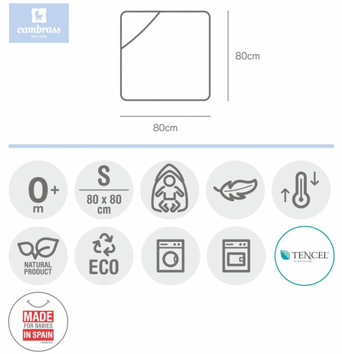 CAMBRASS - TOALHA 80x80 CM ASTRA CINZA