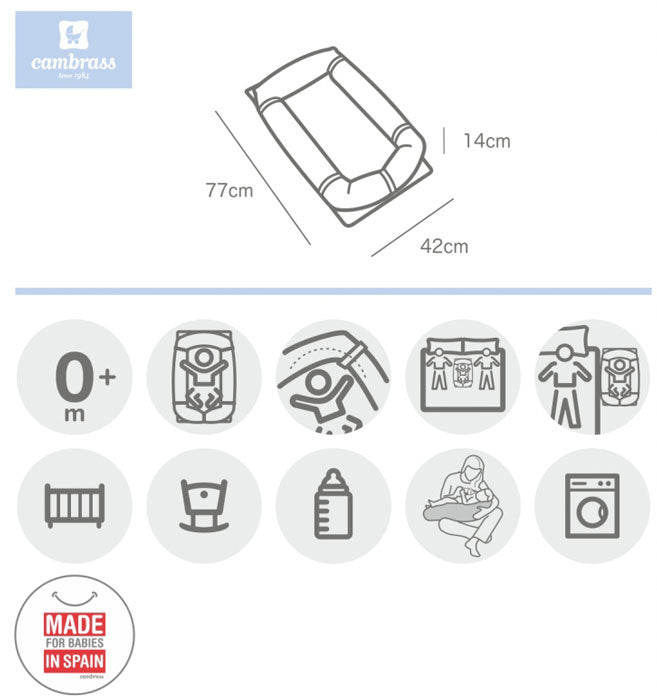 CAMBRASS - NINHO ASTRA 42x77x14 CM AZUL