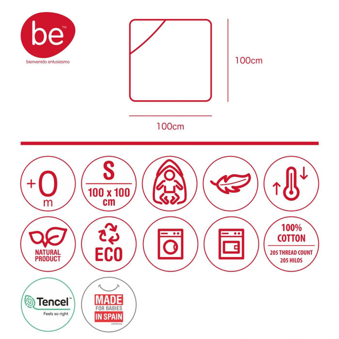 CAMBRASS - TOALHA 100x100 CM LUA ROSA