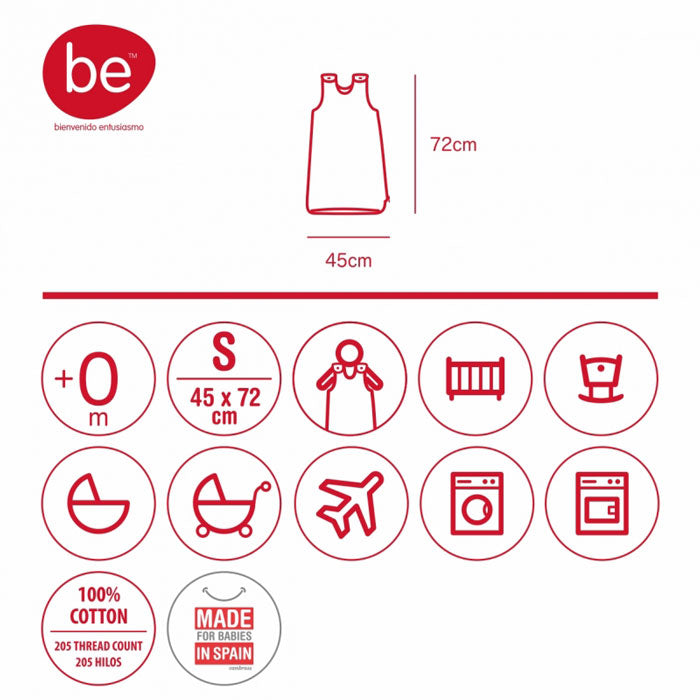 CAMBRASS - SACO DE DORMIR 70 CMS LUA VERDE