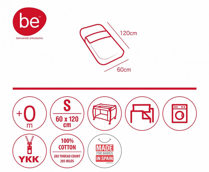 CAMBRASS - SACO DE DORMIR LUA VERDE 60x120 CM