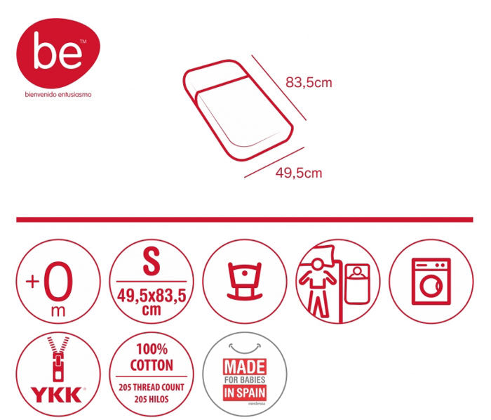 CAMBRASS - SACO DE DORMIR LUA ROSA 49,5x83,5 CM