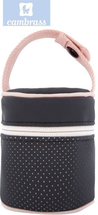 CAMBRASS - PORTA CHUPETAS URBANY ROSA 8,5x8,5x11 CM