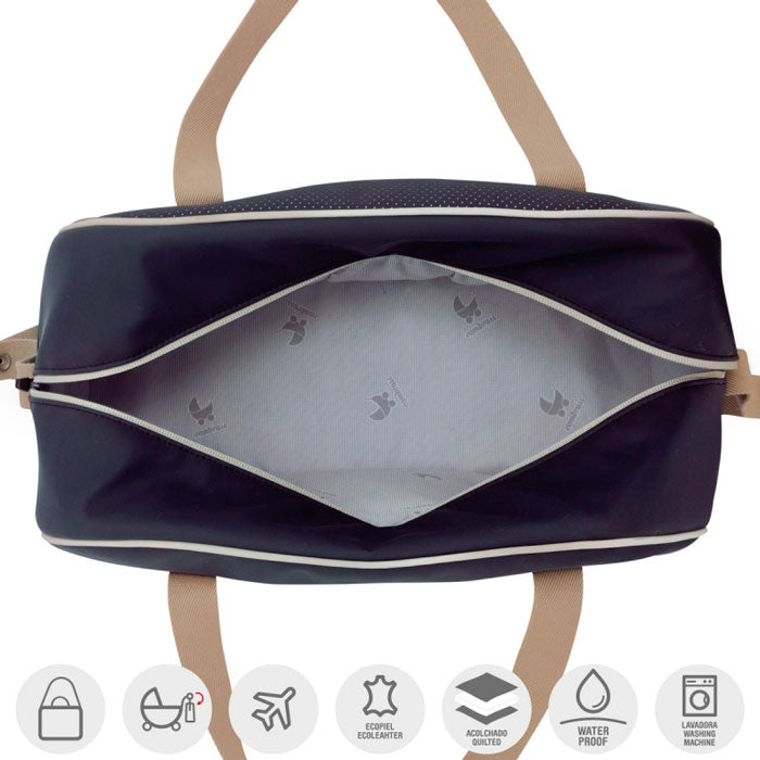 CAMBRASS - SACO DE MATERNIDADE URBANY BEIGE 18x44x33 CM