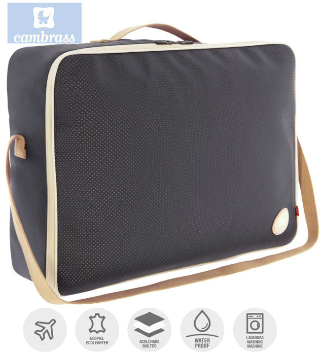 CAMBRASS - SACO DE MATERNIDADE URBANY BEIGE 12x47x36 CM