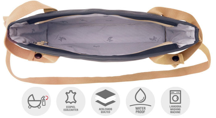 CAMBRASS - SACO DE MATERNIDADE URBANY BEIGE 10x34x33 CM