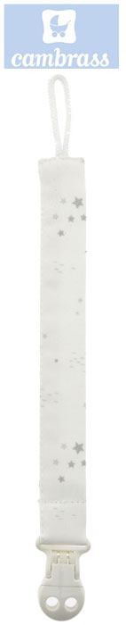 CAMBRASS - PORTA CHUPETAS CÉU CINZA / ESTRELA 2x21,5 CM