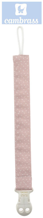 CAMBRASS - PORTA CHUPETAS CÉU ROSA / CHUVA 2x21.5 CM