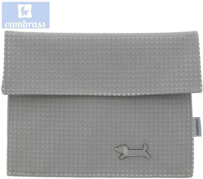 CAMBRASS - PORTA DOCUMENTOS CINZA PARIS 3x17x25 CM