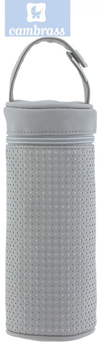 CAMBRASS - PORTA BIBERÕES PARIS CINZA 8,5x8,5x22 CM