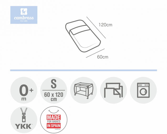 CAMBRASS - SACO DE DORMIR CÉU ROSA 60x120 CM