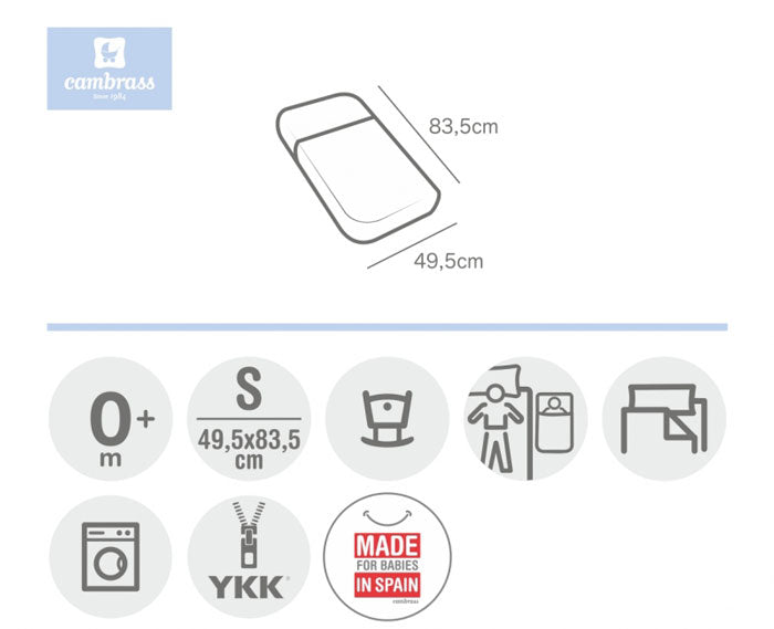 CAMBRASS - SACO DE DORMIR CÉU CINZA 49,5x83,5 CM