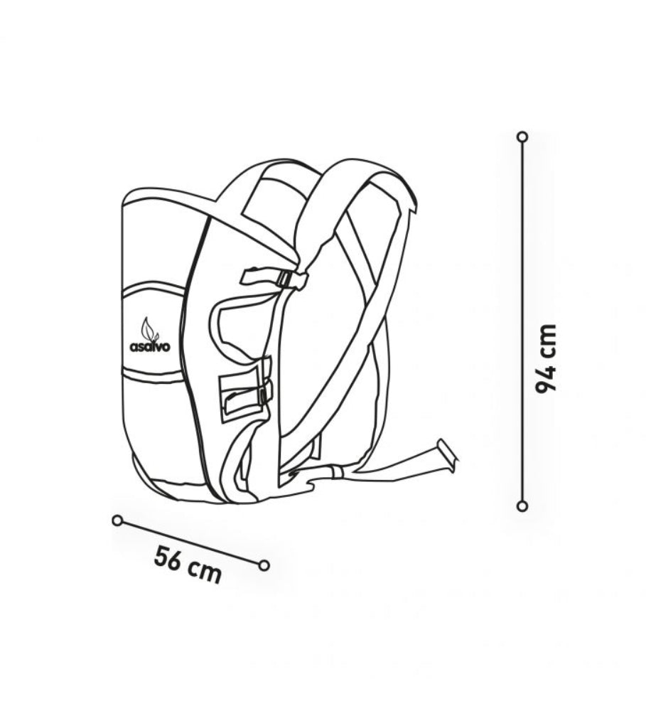 Porta-bebés Asalvo Huge Black