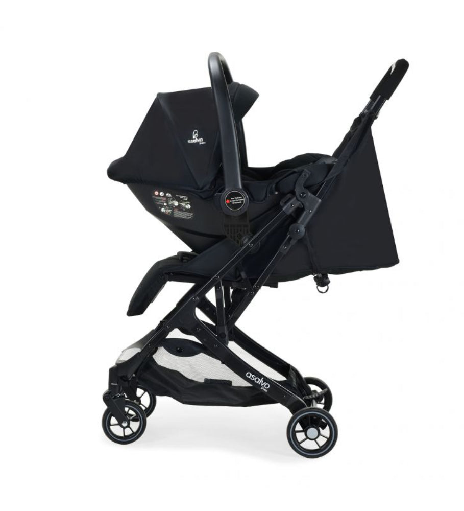 Carrinho de bebé 2 em 1 Asalvo Amsterdam Black