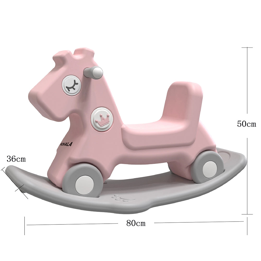 Cavalo de baloiço Kohala Baby Pink