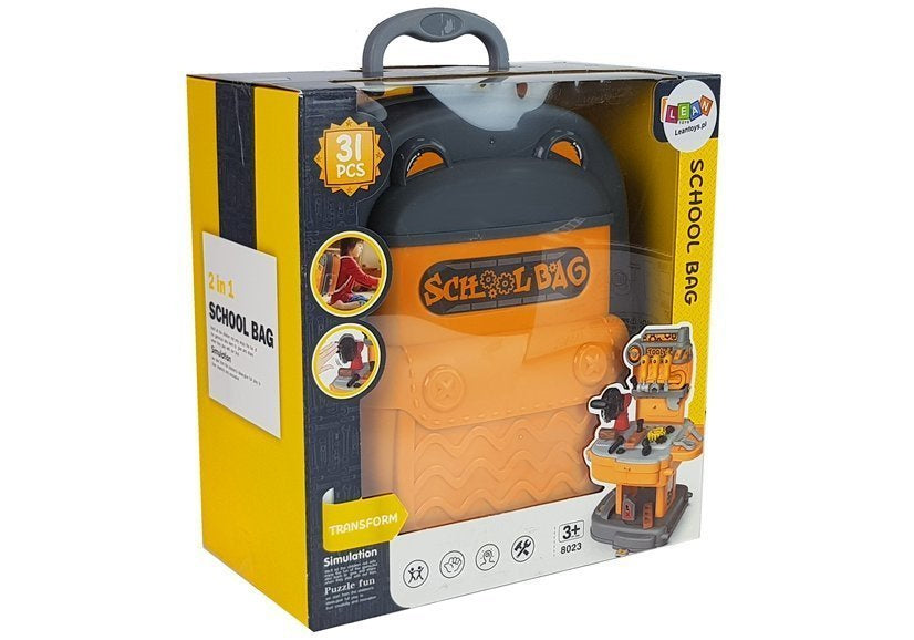 Mochila ferramentas oficina laranja cinzento
