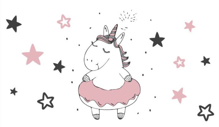 Potty Zopa Unicorn Grey/Pink