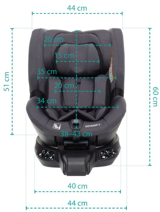 Cadeira auto Zopa Voyager 2 Night Black