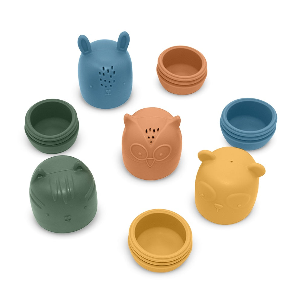 Brinquedos de banho de silicone Petite&Mars Friends