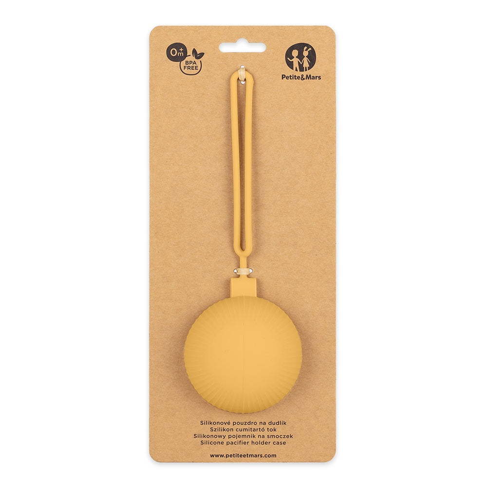 Capa de silicone para chupeta Petite&Mars Intense Ochre