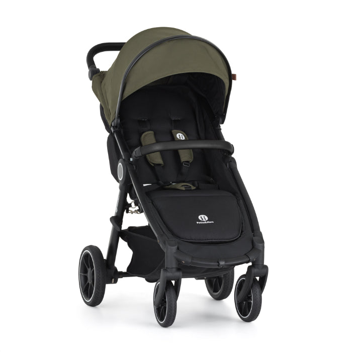 Carrinho de passeio Petite&Mars Street2 RWS Black Mature Olive