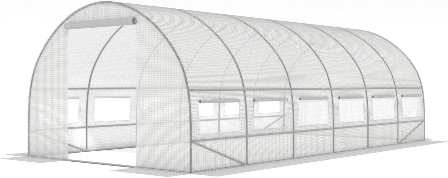 Estufa túnel 600x300x200 cm branco