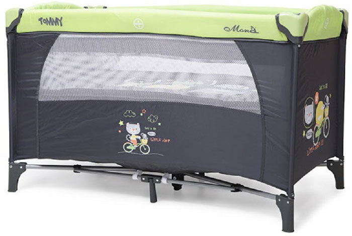 Cama de viagem Moni Tommy green