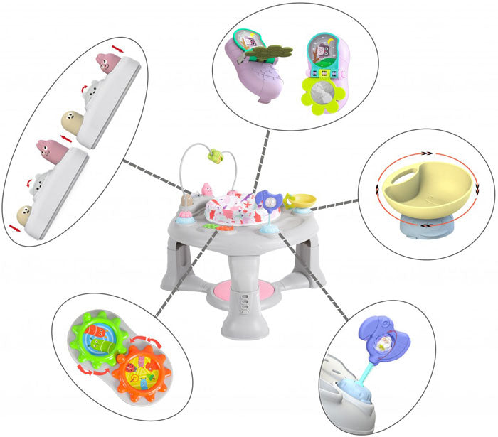 Centro de atividades Cangaroo Mate pink