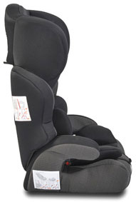 Cadeira auto Cangaroo Deluxe 1-2-3 Black ( 9-36 kg)