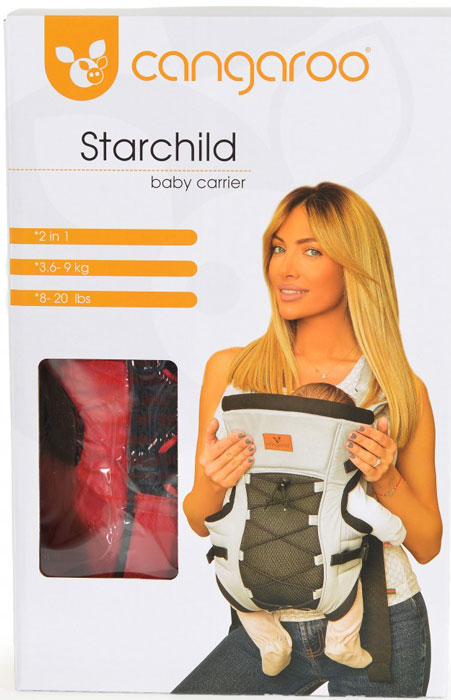 Porta bebé Cangaroo Starchild red